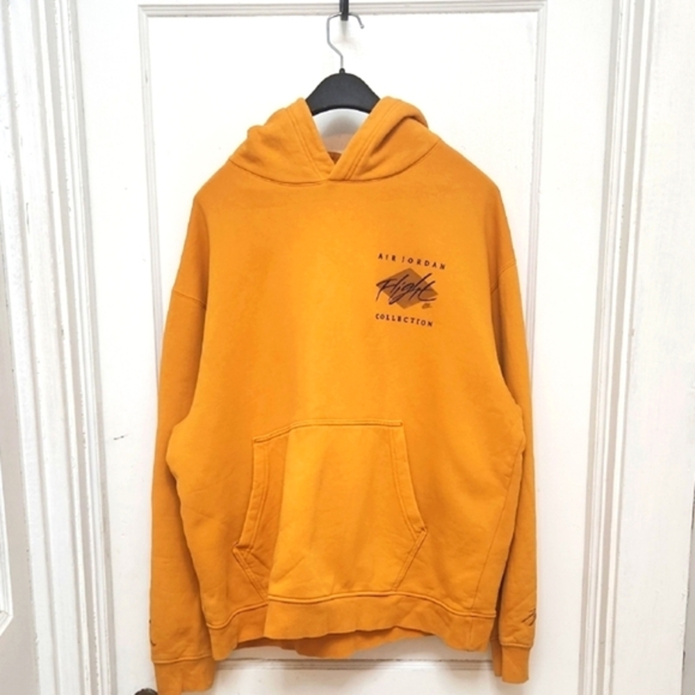 Jordan Yellow Pullover Hoodie with Graphic - Picture 2 of 11